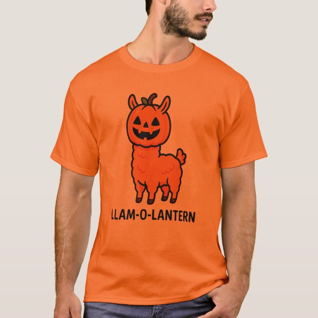 Camiseta Llamo-o-lantern Halloween (Anverso)