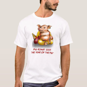 CAMISETA LLANA DE LA CARNE ASADA 2007 DEL CERDO