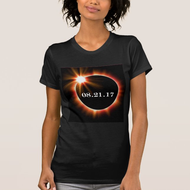 Camiseta llana siguiente del eclipse del escote (Anverso)