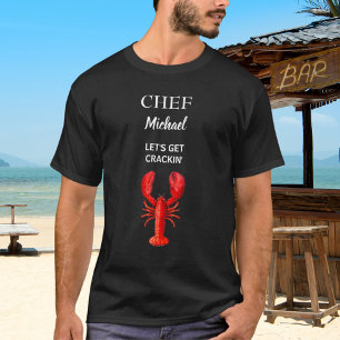 Camiseta Llangosta rojo negro hierve el fiesta cocinero