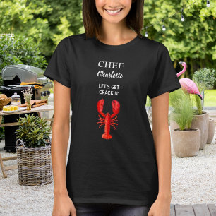 Camiseta Llangosta rojo negro hierve el fiesta cocinero