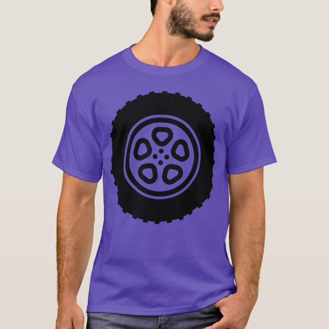 Camiseta Llantas de coche chico (Anverso)