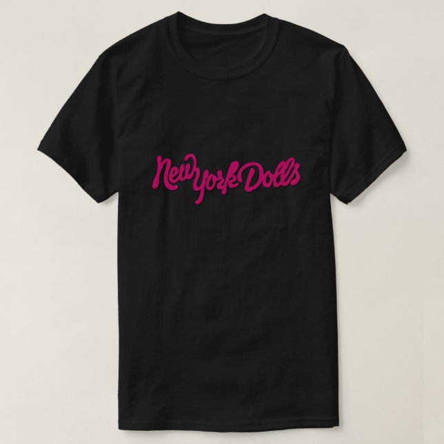 Camiseta Llanura de muñecas (rosadas) de Nueva York (Diseño del anverso)
