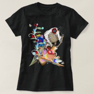 Camiseta llave botella botánica hojas mundo de tít