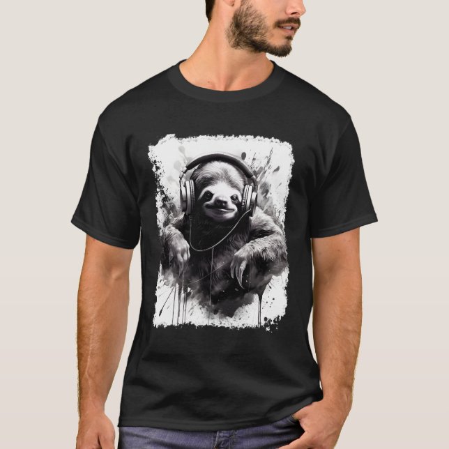 Camiseta Llave de animales de arte de tinta (Anverso)