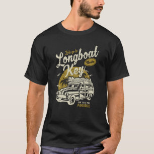 Camiseta Llave de bote largo FL Vintage Retro Molesto Souve