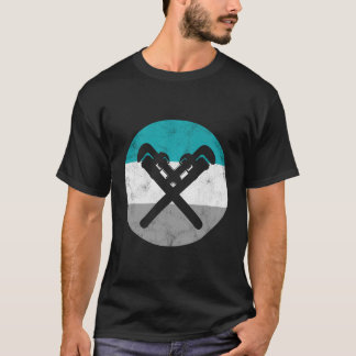 Camiseta Llave de fontanería retro regalo de fontanero para