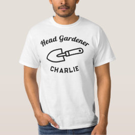 Camiseta Llave de jardinero jefe divertida personalizada co