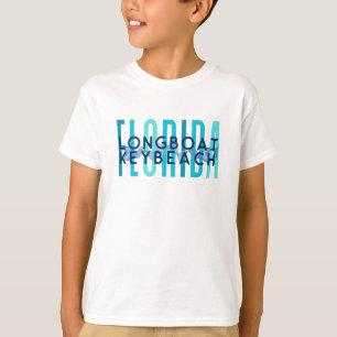 Camiseta Llave de Longboat Florida (Olas oceánicas)