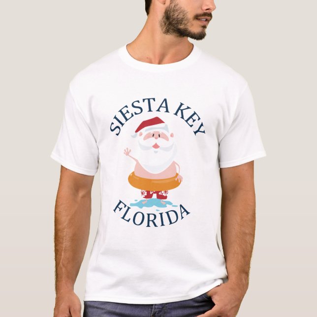 Camiseta Llave de siesta de verano - florida (Anverso)