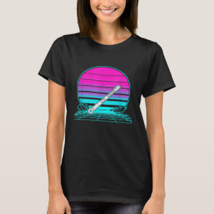 Camiseta Llave de torsión de mecánico de puesta de sol retr