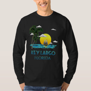 Camiseta Llave de vela Largo Florida Keys Beach Sunset