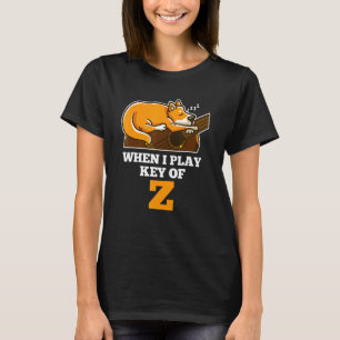 Camiseta Llave De Z Guitarrista Corgi Sueño Guitarra Acústi