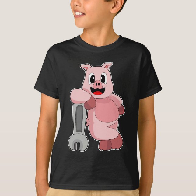 Camiseta Llave mecánica de cerdo (Anverso)