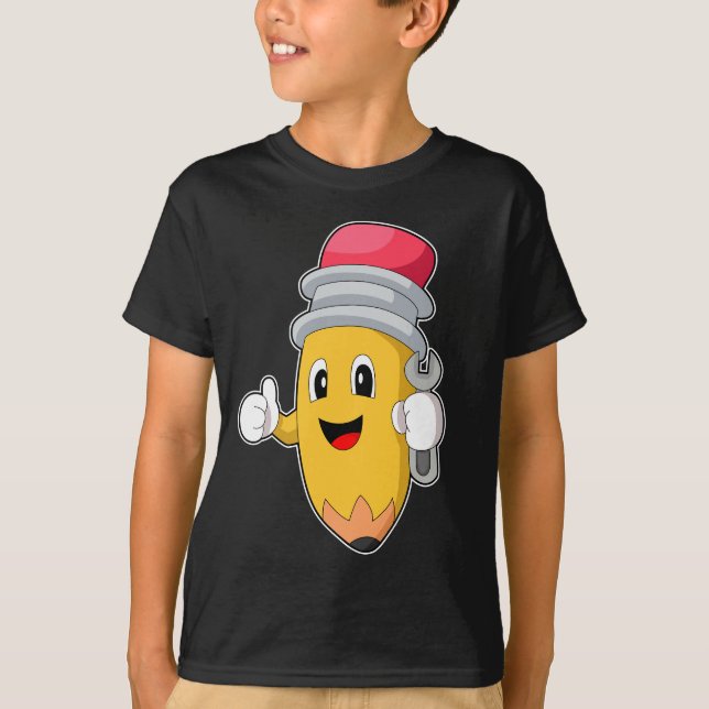 Camiseta Llave mecánica de lápiz (Anverso)