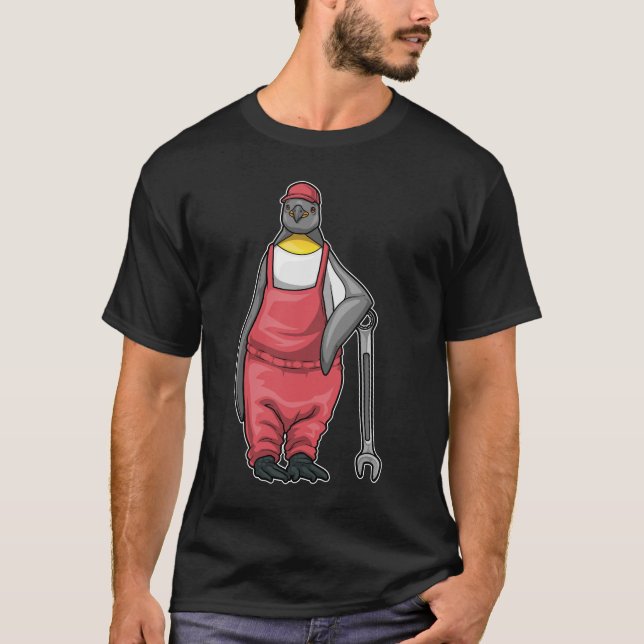 Camiseta Llave mecánica de pingüino (Anverso)