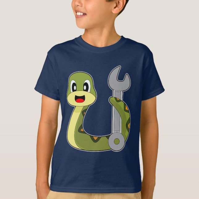 Camiseta Llave mecánica de serpientes (Anverso)