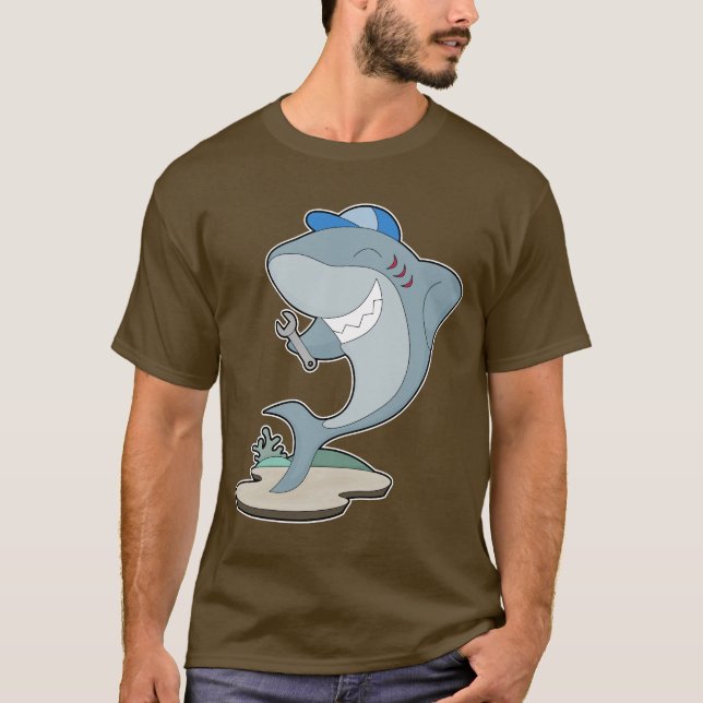 Camiseta Llave mecánica de tiburones (Anverso)