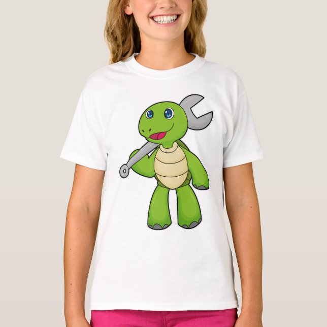 Camiseta Llave mecánica de tortugas (Anverso)