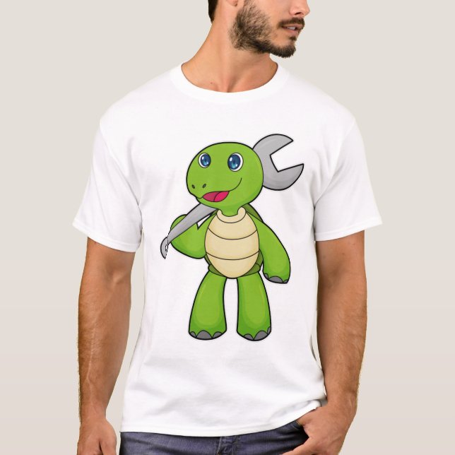 Camiseta Llave mecánica de tortugas (Anverso)