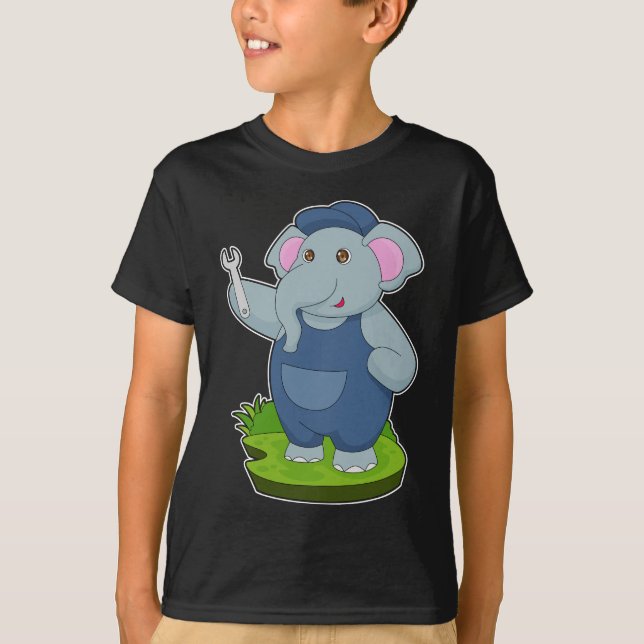 Camiseta Llave mecánica del elefante (Anverso)