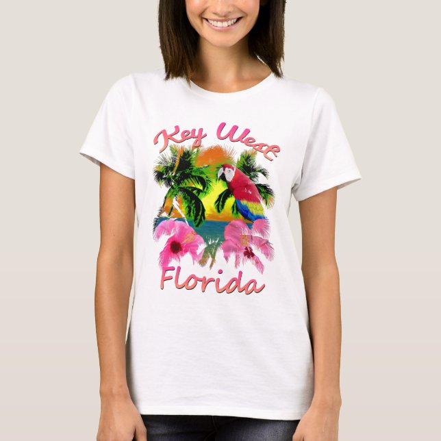 Camiseta Llave Tropical de las Llaves del Oeste de Florida (Anverso)