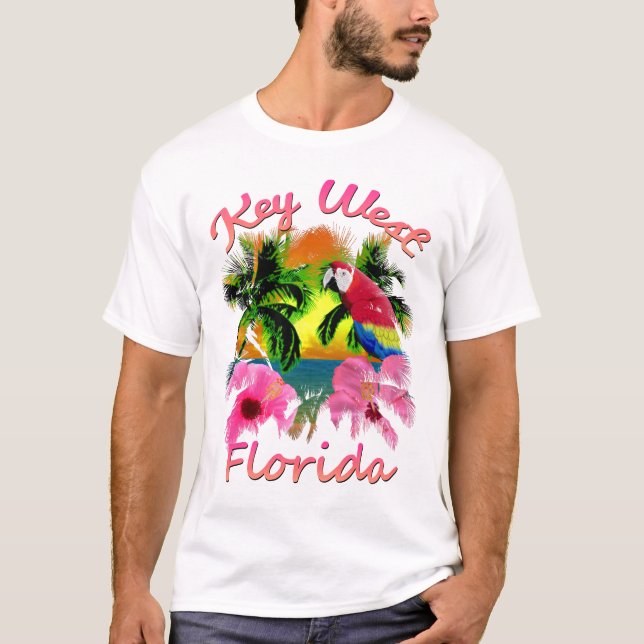 Camiseta Llave Tropical de las Llaves del Oeste de Florida (Anverso)