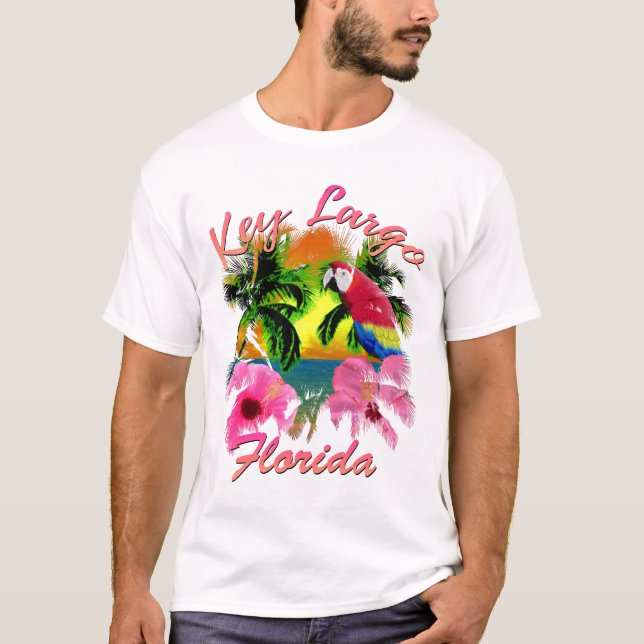 Camiseta Llave tropical Largo Cayos de Florida (Anverso)
