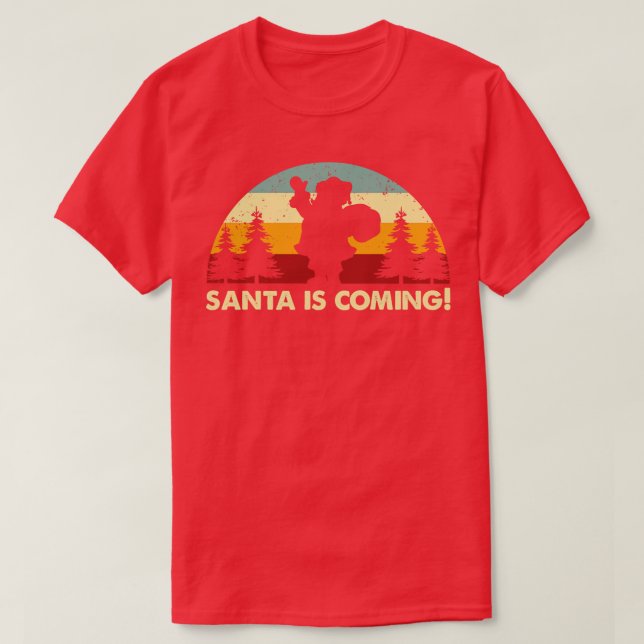 Camiseta Llega el Retro Santa (Diseño del anverso)