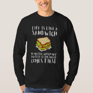 Camiseta Llega Hoagie Sub Artista Y Sandwich Maker Bread