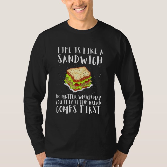 Camiseta Llega Hoagie Sub Artista Y Sandwich Maker Bread (Anverso)