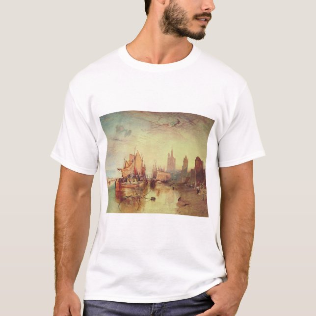 Camiseta Llegada de un Packet Boat por Joseph Turner (Anverso)