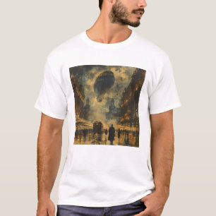 Camiseta Llegada nocturna - Escenario de Steampunk Street