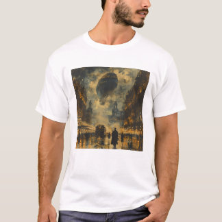 Camiseta Llegada nocturna - Escenario de Steampunk Street