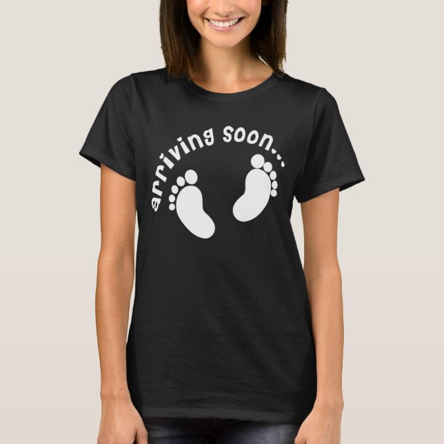 Camiseta Llegando pronto a Tees de Maternidad (Anverso)