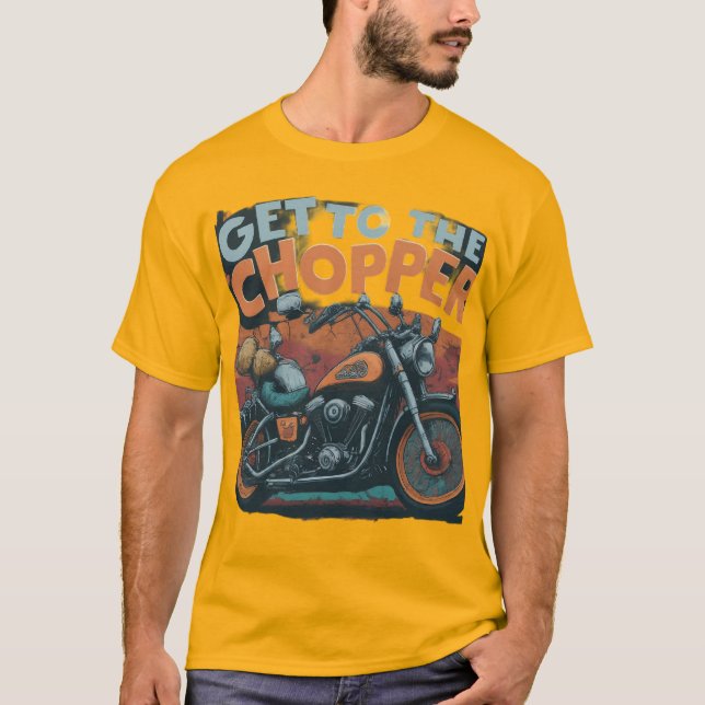 Camiseta Llegar al helicóptero (Anverso)