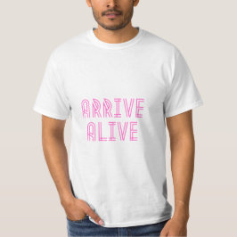 Camiseta Llegar Símbolo de seguridad activo Forma de texto 