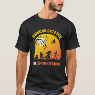 Camiseta Llegar tarde a la carrera de Halloween en Spookath