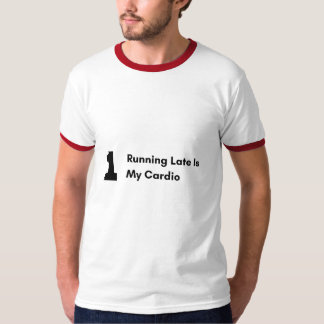 Camiseta Llegar Tarde Es Mi Cardio Divertido Anillo Sarcást