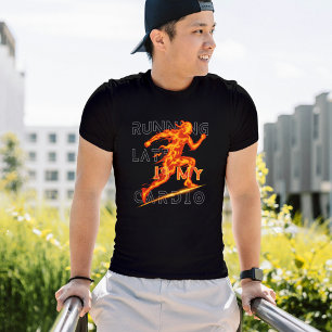 Camiseta Llegar tarde es mi regalo de fitness Cardio Funny