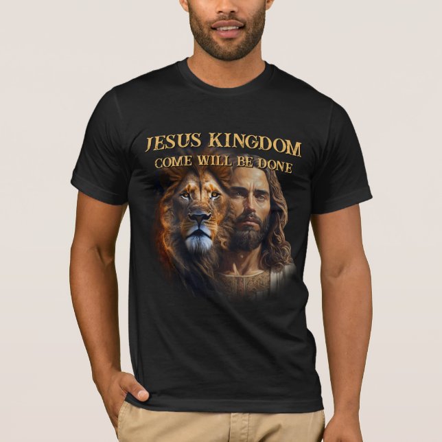 Camiseta LLEGÓ EL personalizado T-Shirt JESUS KINGDOM (Anverso)