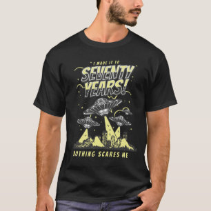 Camiseta Llegué a 70 años citando graciosa sarcástica