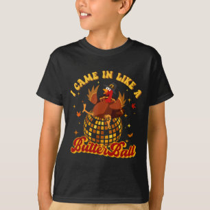Camiseta Llegué como un pavo Butterball Día de Acción de Gr