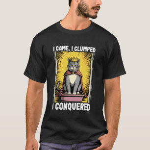 Camiseta Llegué Me Atropellé Conquisté Amante De Gatos Caja