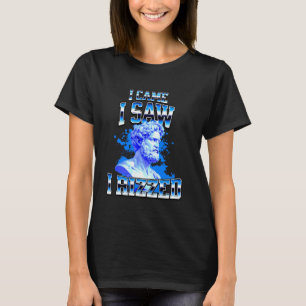 Camiseta Llegué Vi Rizzed Historia Memes Irónicos Cerebro P