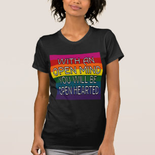 Camiseta llena del arco iris de la fuerza del