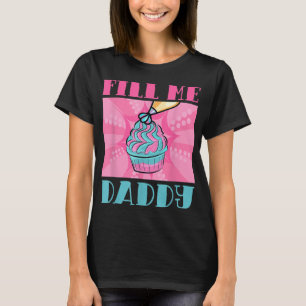Camiseta Lléname papi travieso Humor adulto Chef Pastel de