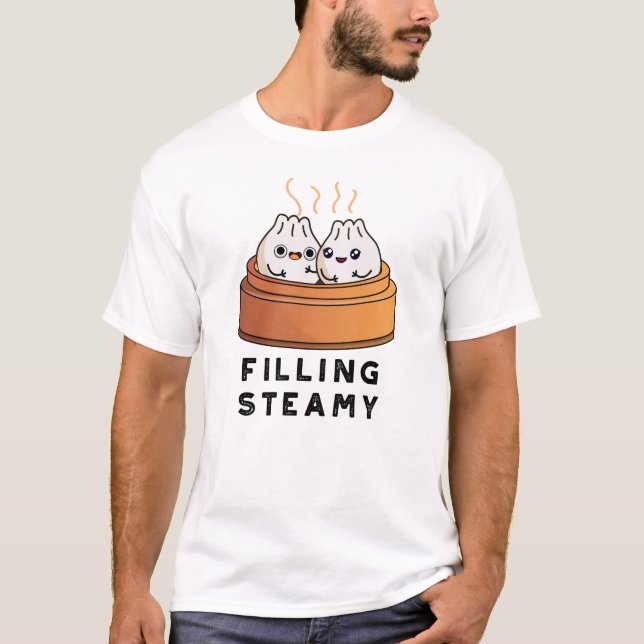 Camiseta Llenando un divertido Dimsum Bao Pun (Anverso)