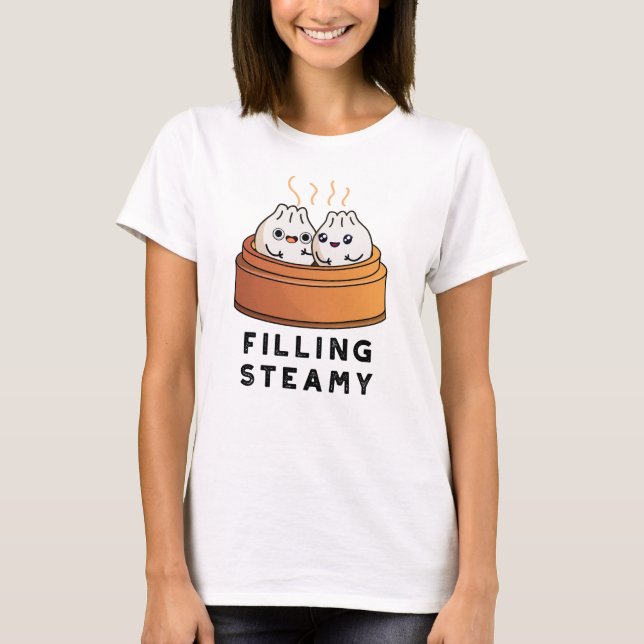 Camiseta Llenando un divertido Dimsum Bao Pun (Anverso)