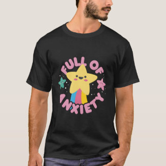 Camiseta Lleno De Ansiedad, Tía Kawaii Kawaii Gótico Pastel